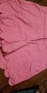 Crown and ivy waffle material scalloped leg shorts